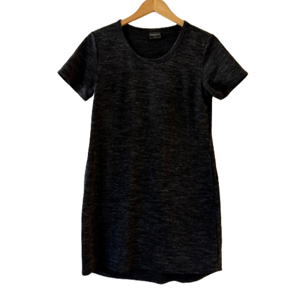 32 Degrees Cool T-Shirt‎ Dress Space Dye Knit Short Sleeve Small Gray Excellent